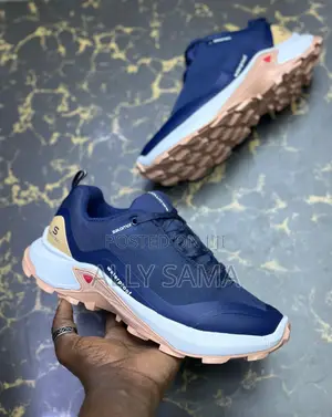 Mans Sneakers Blue Salomon Waterproof