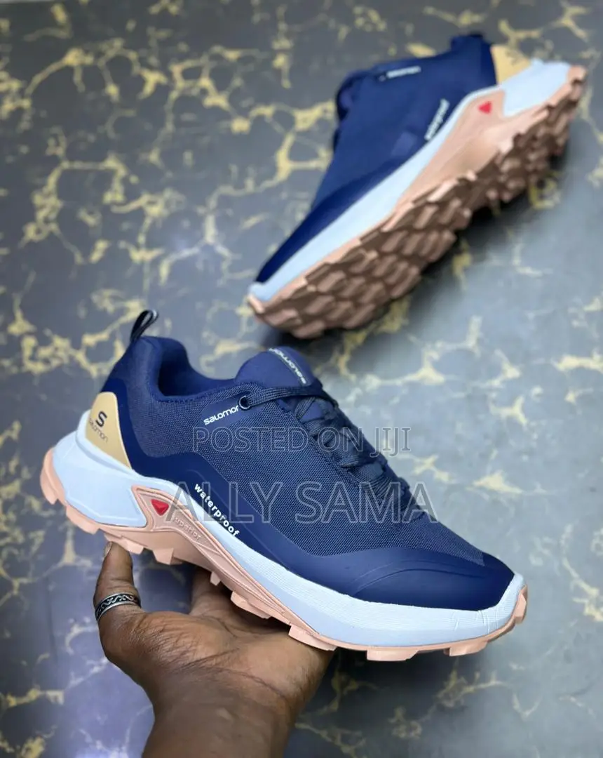 Mans Sneakers Blue Salomon Waterproof