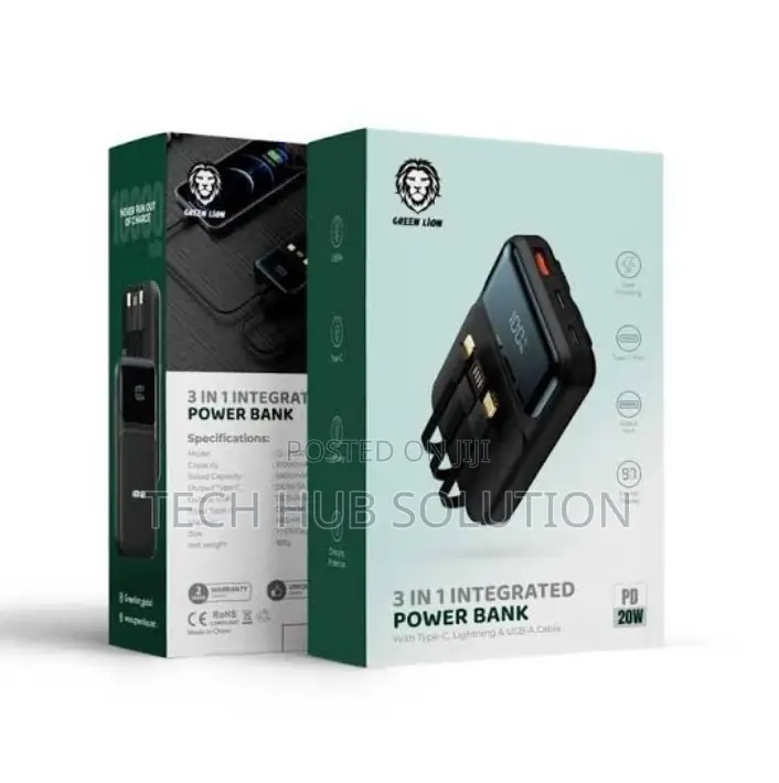 Green Lion Integrated Powerbank 1000mah