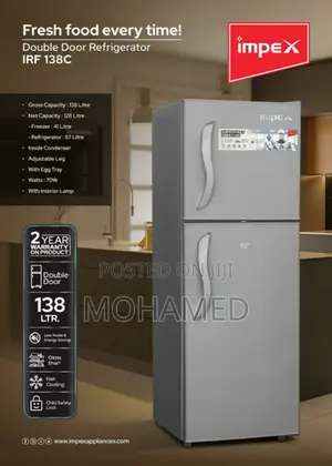 Impex Fridge/Friji 138L