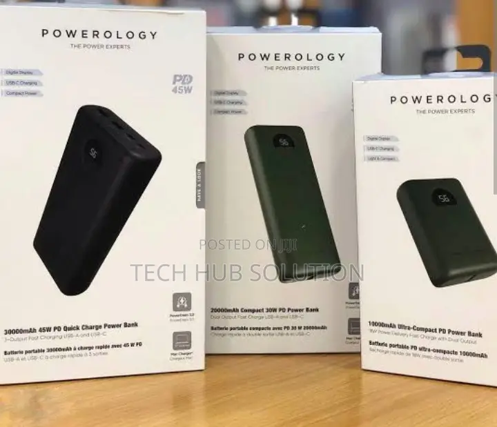 Powerlogy Powerbank 20kmah Type-C to Type-C