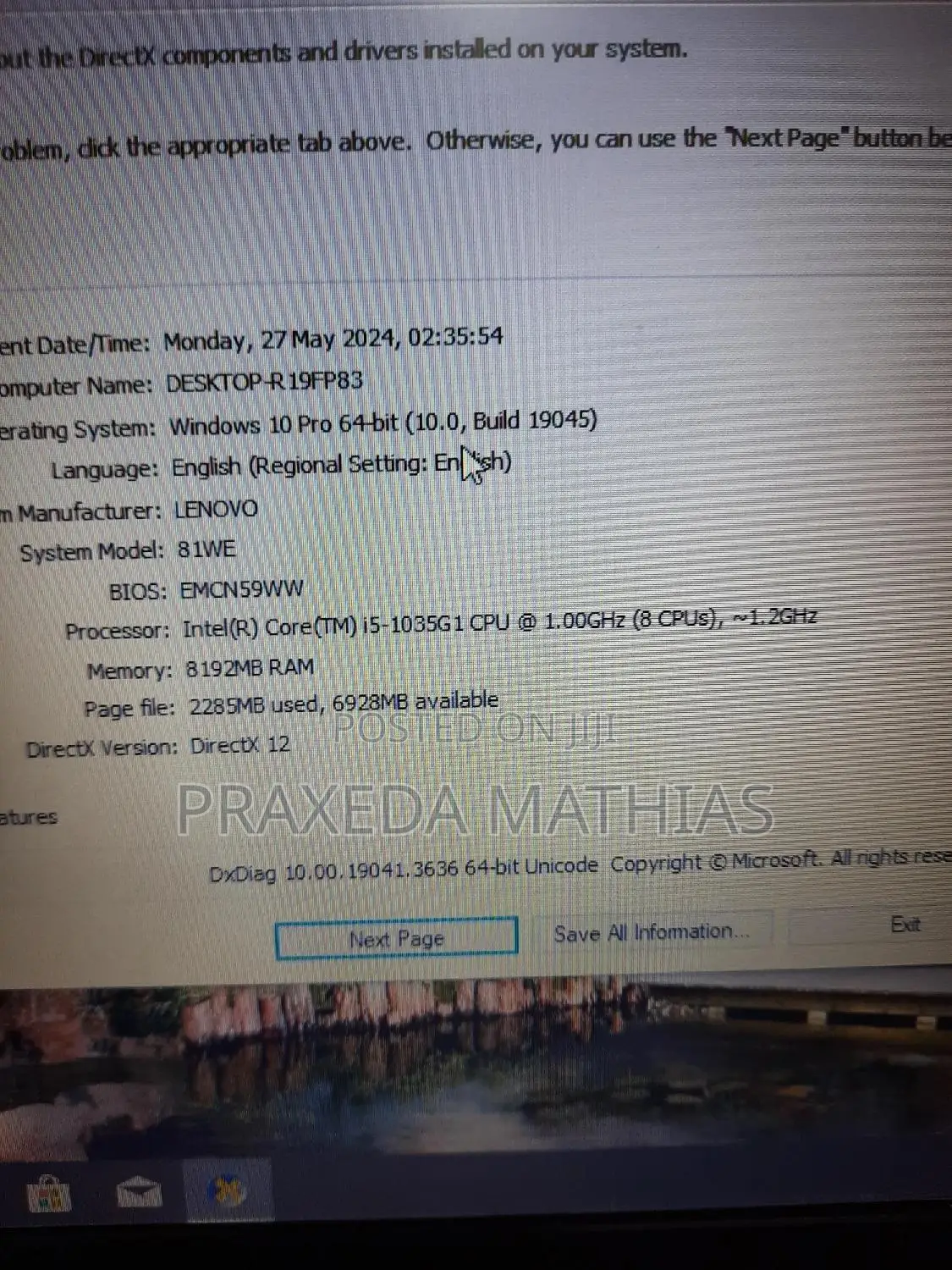 Laptop Lenovo Ideapad 3 8GB Intel Core I5 HDD 500GB
