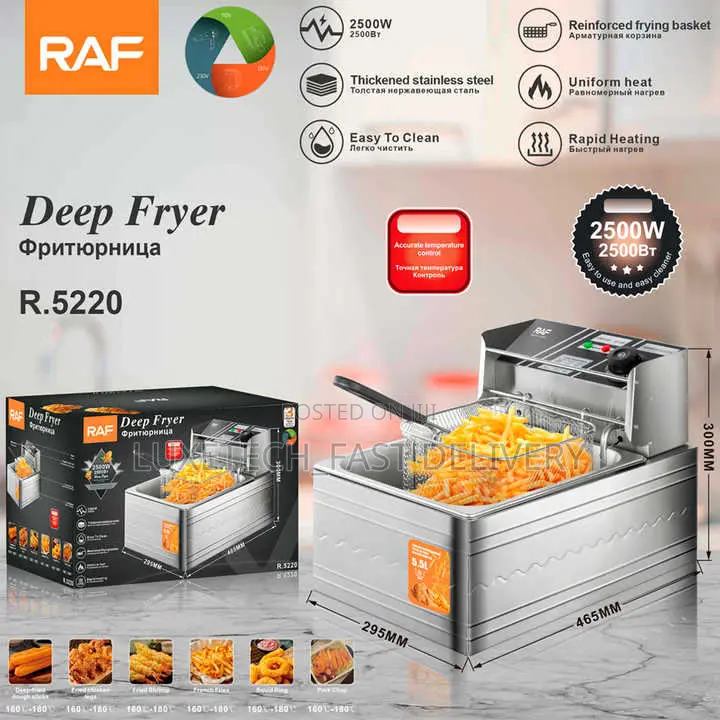 Raf Electric Deep Fryer 5.5L French Fries