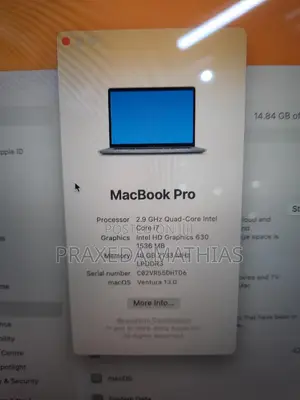 Laptop Apple MacBook Pro 2017 16GB Intel Core I7 SSD 512GB