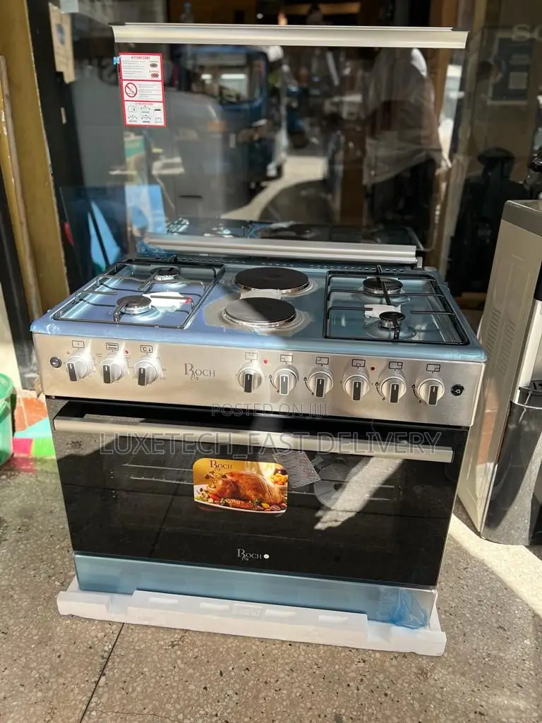 Roch 4 Gas and 2 Electric Plate Cooker With Oven 90×60