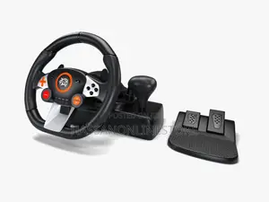 Porodo Gaming 7 in 1 Steering Wheel - Black