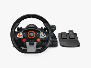 Porodo Gaming 7 in 1 Steering Wheel - Black