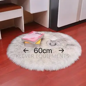 60cm Round Fluffy Rugs