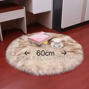60cm Round Fluffy Rugs