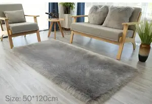 Rectangular Soft Bedroom Faux Fur Rugs 50x120cm