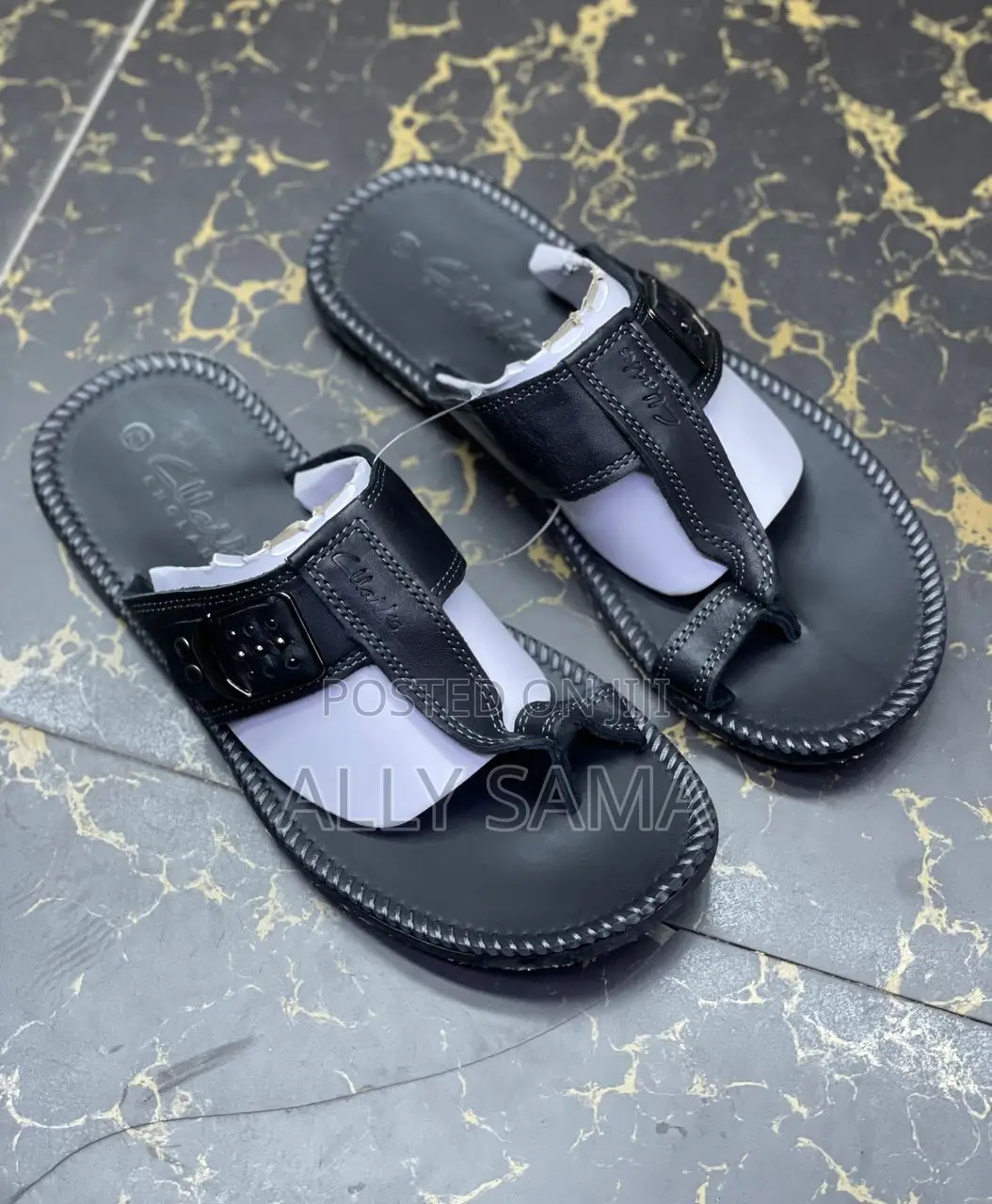 Mens Sandals Clarks Black Original