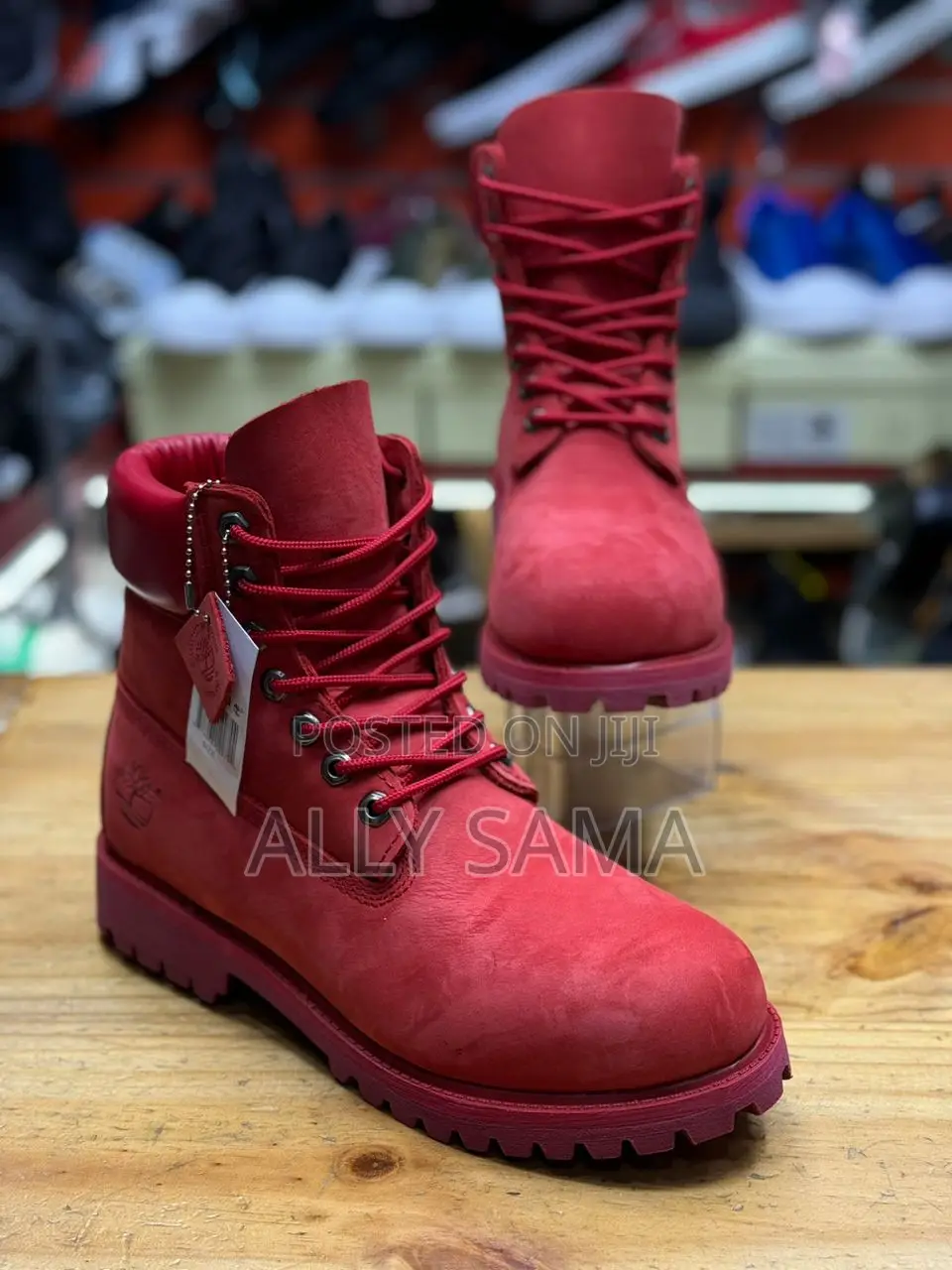 Timberland Boot Pure Leather RED Color