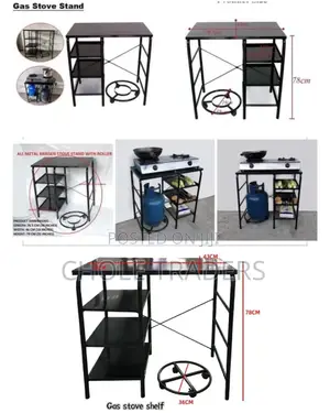 Gas Stove Cabinet Rack Shelf Stand