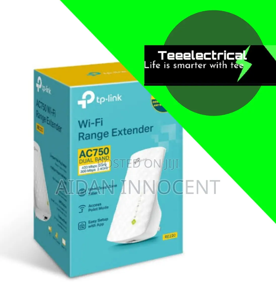 Wifi Range Extender Model RE220 Dual Band