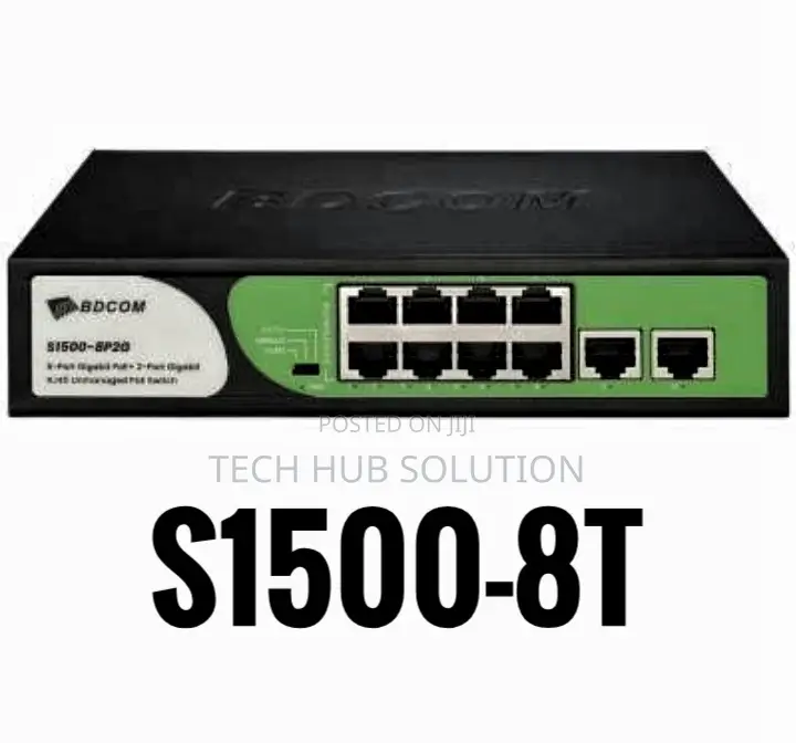 Bdcom Poe Unmanaged Gigabit Switch S1500-8t