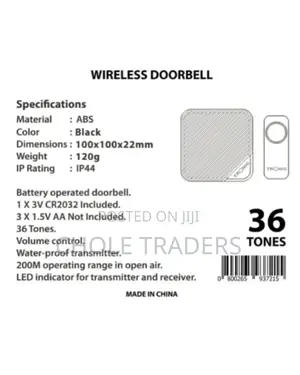 Wireless Doorbell (WD 3609-Bk)