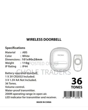 Wireless Doorbell (WD 3602-Wh)