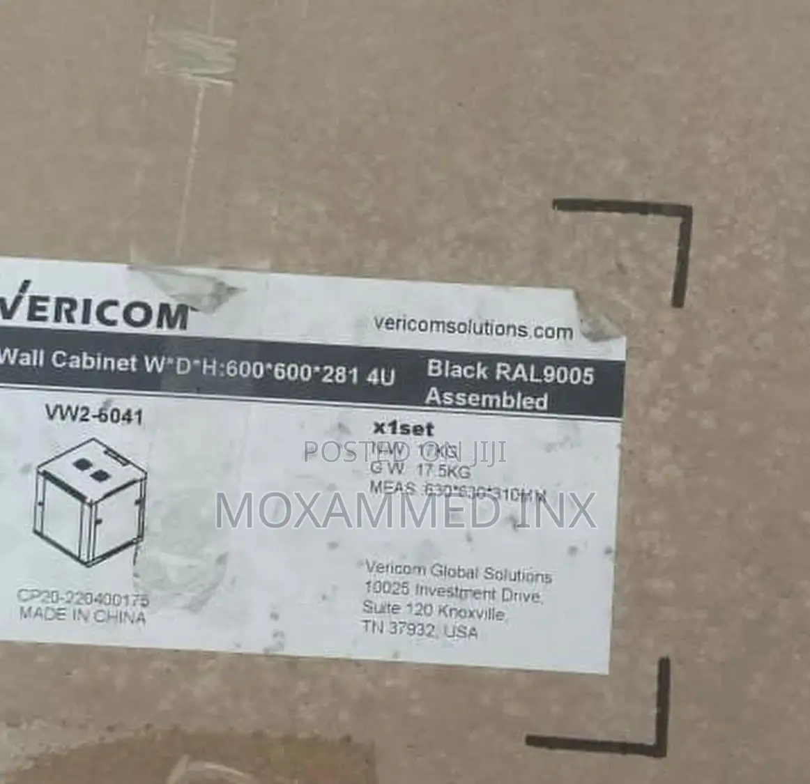 Vericom Wall Cabinet W*D*H 4U
