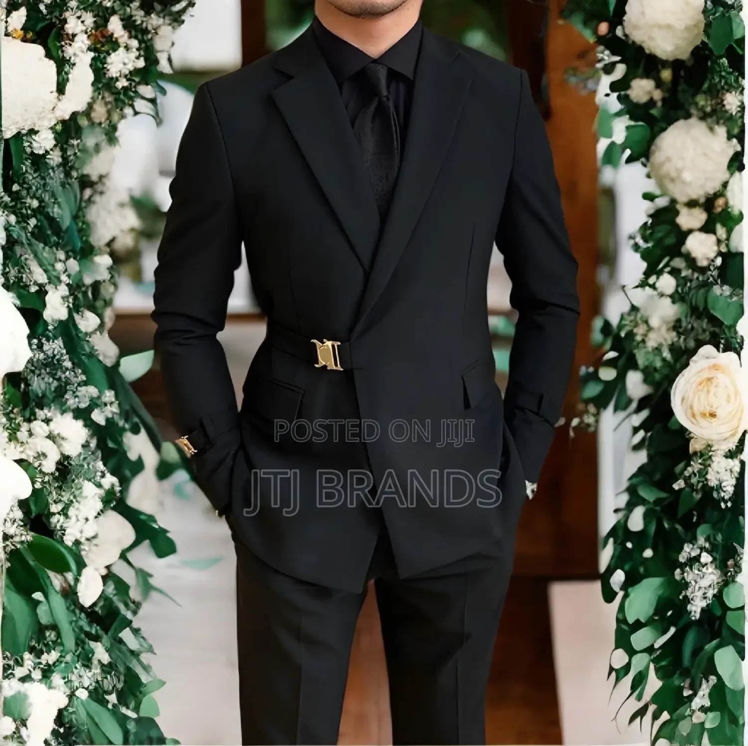 Black Maridadi Safari Suit