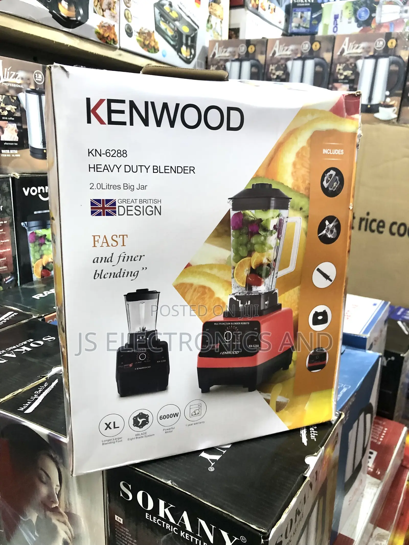 Kenwood Heavy Duty Blender Liter 2.5 (2 In1) Original