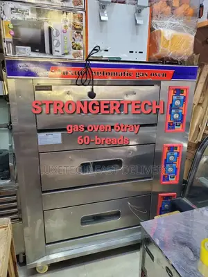 Commercial Gas Oven 3 Deck 6 Trays