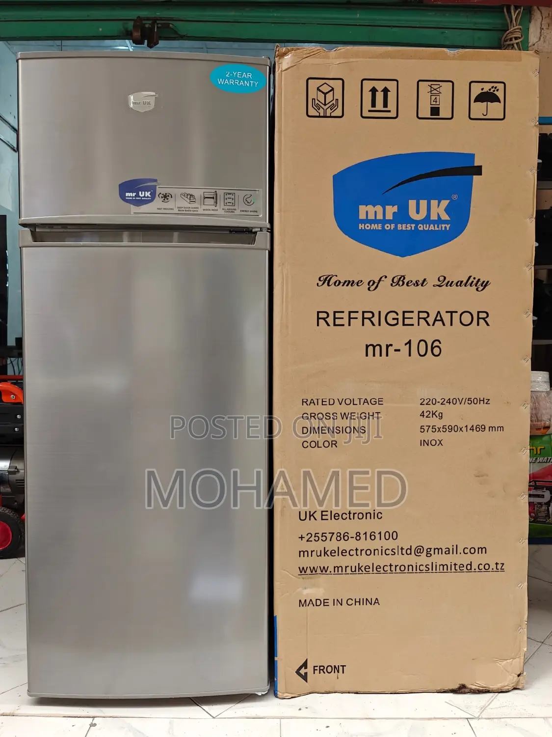 Mr UK Fridge/Friji 212L