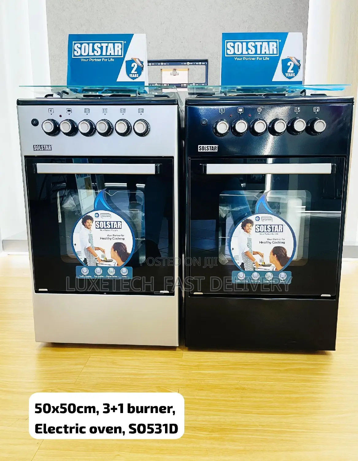 Solstar 3 Gas and 1 Electric Cooker 50×50cm
