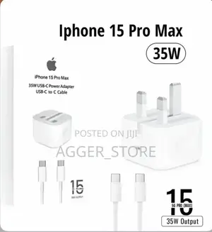 iPhone 15 Pro Max ADAPTER ORIGINAL 35 Watt (Brand New)