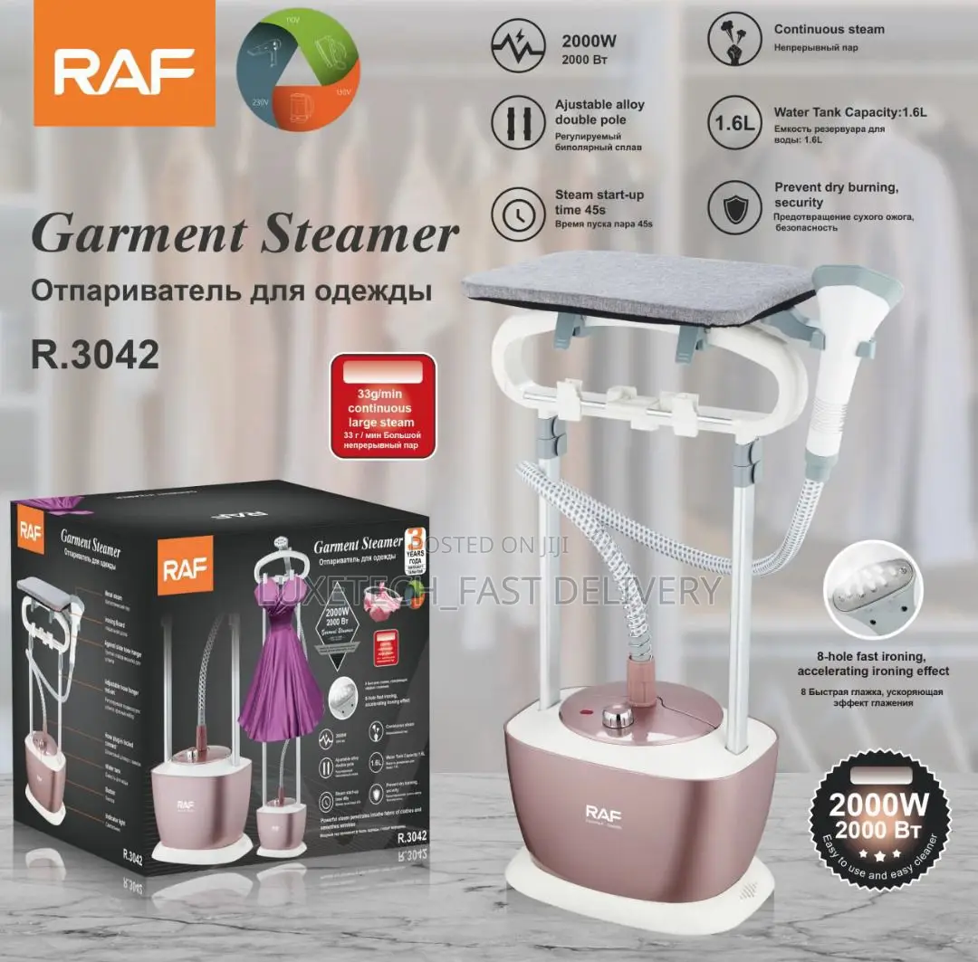 Raf Garment Steamer 1.6l Water Tank 2000w