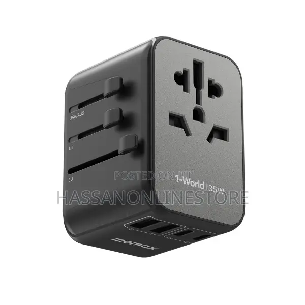 Momax 1-World PD35W 5 Ports + AC Travel Adapter UA9