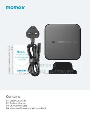Momax ONEPLUG 100W 4-Port Gan Desktop Charger (UM33)