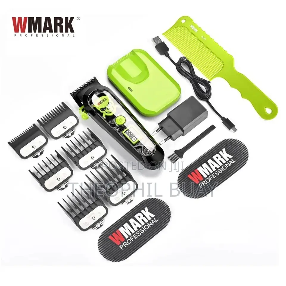Wmark's First Wireless Charging Hair Clipper 440C Stainless