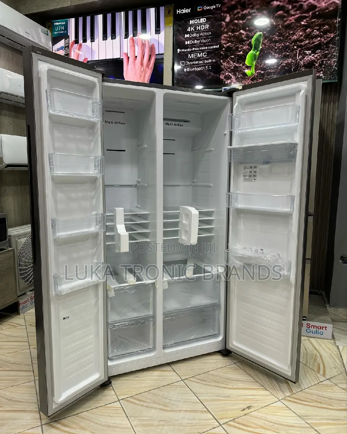 Side by Side Hisence Refrigerator