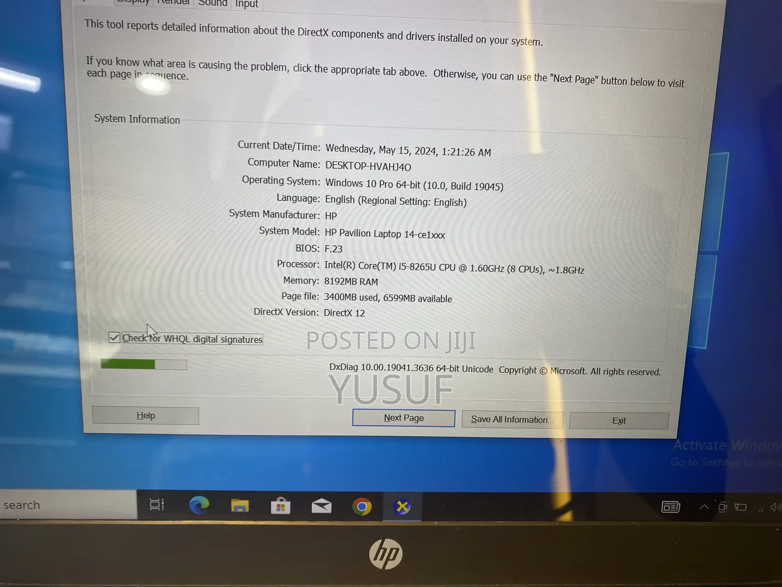 Laptop HP Pavilion 14 8GB Intel Core I5 HDD+SSD 750GB
