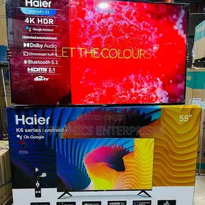 55 Inch Smart Android Black Frameless