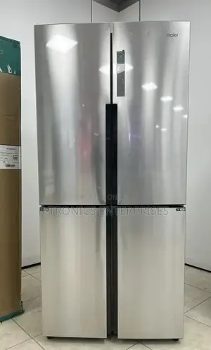 HAIER French Door 450 Litres Fridge Freezer Stainless Steel