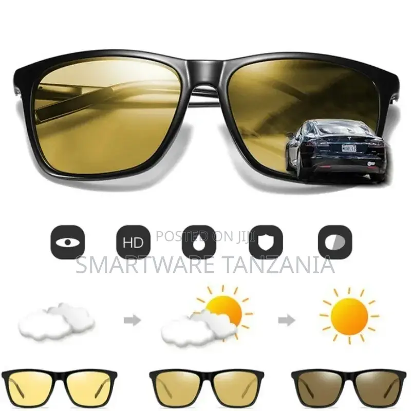 Polarized Photochromic Sunglasses Night Vision HD Driving