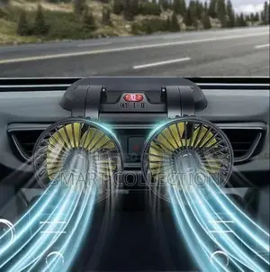 360° Adjustable Dual Head Air-Vent Motor Vehicle Fan