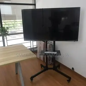 TV Cart Rolling TV Stand, Floor Standing Trolley With Wheels