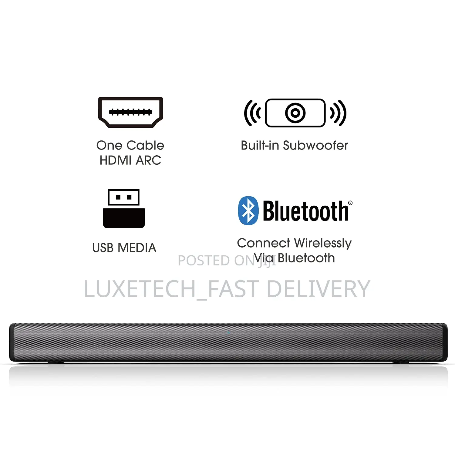 Hisense 2.1 Channel 108W Soundbar + Built-in Subwoofer Hs214