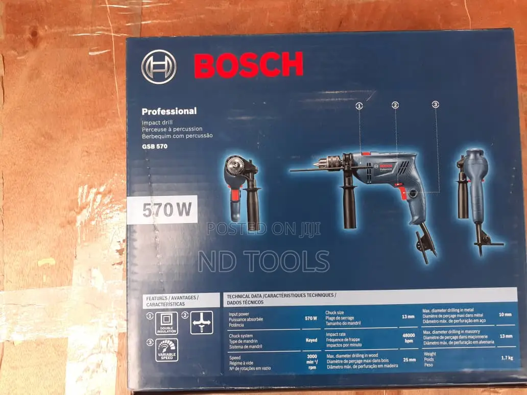 Bosch GSB 570 Impact Drill 570w Professional Heavy Duty