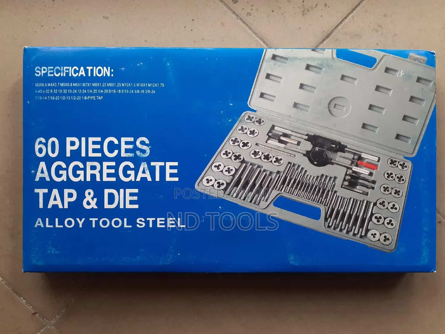 60 PCS Tap And Die Set