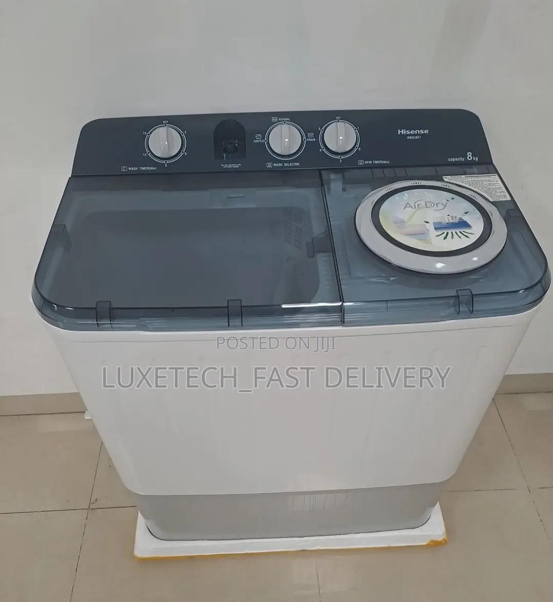 Hisense Washing Machine 8kg Twin Tub Semi-Auto