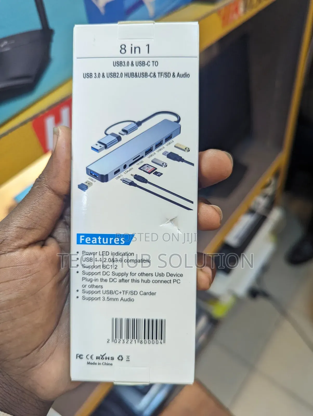 USB HUB Type - C ADAPTER 8 IN 1