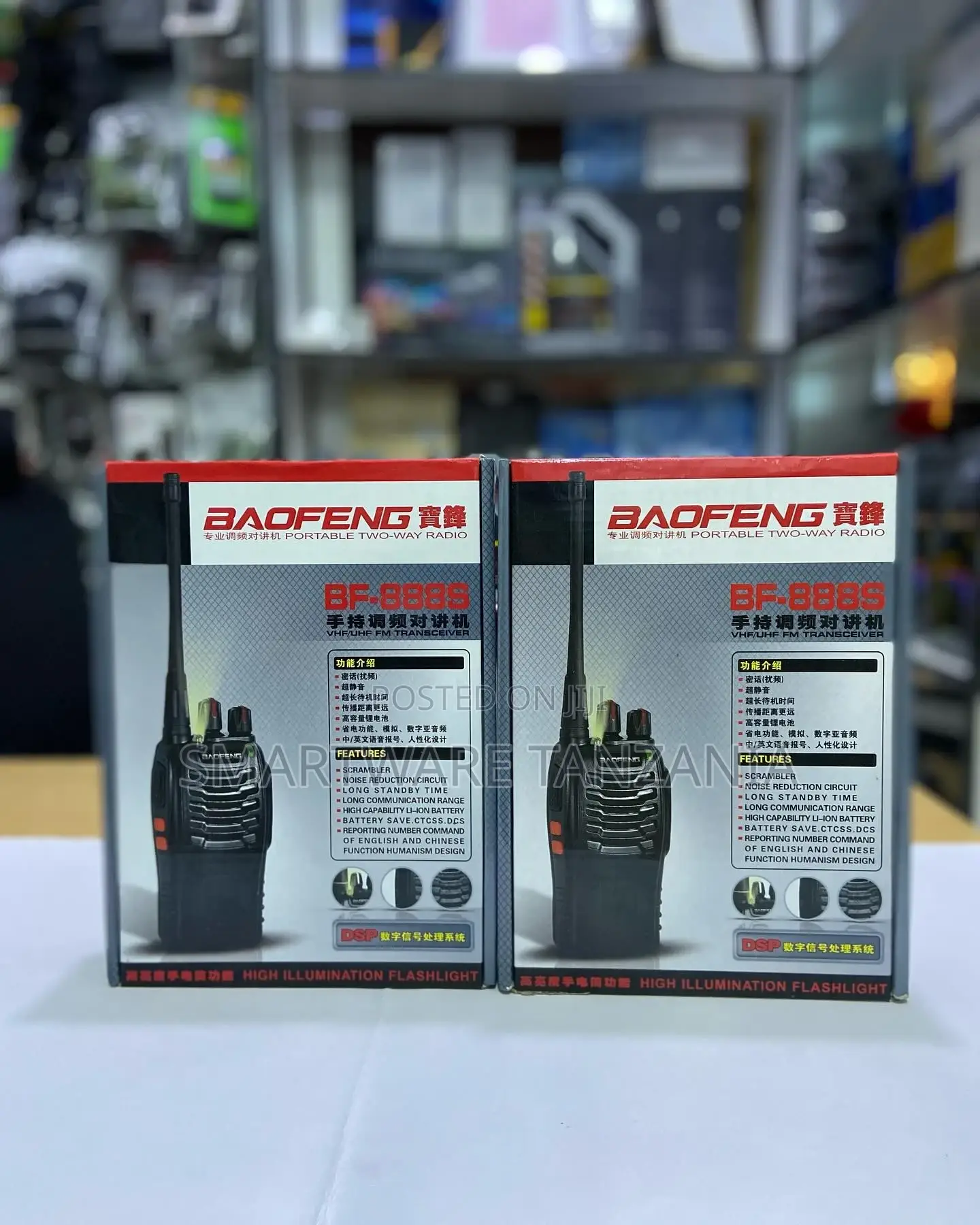 Rechargeable Long Range Two-way Radios With Earpiece 2 Pack