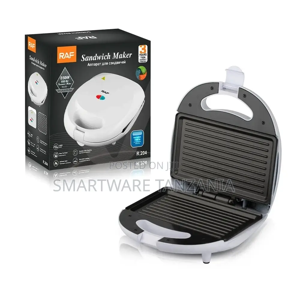 Bread Sandwich Maker With Aluminium Nonstick Coated Plates