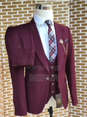 Suti Za Kiume | Men's Suits | Maroon