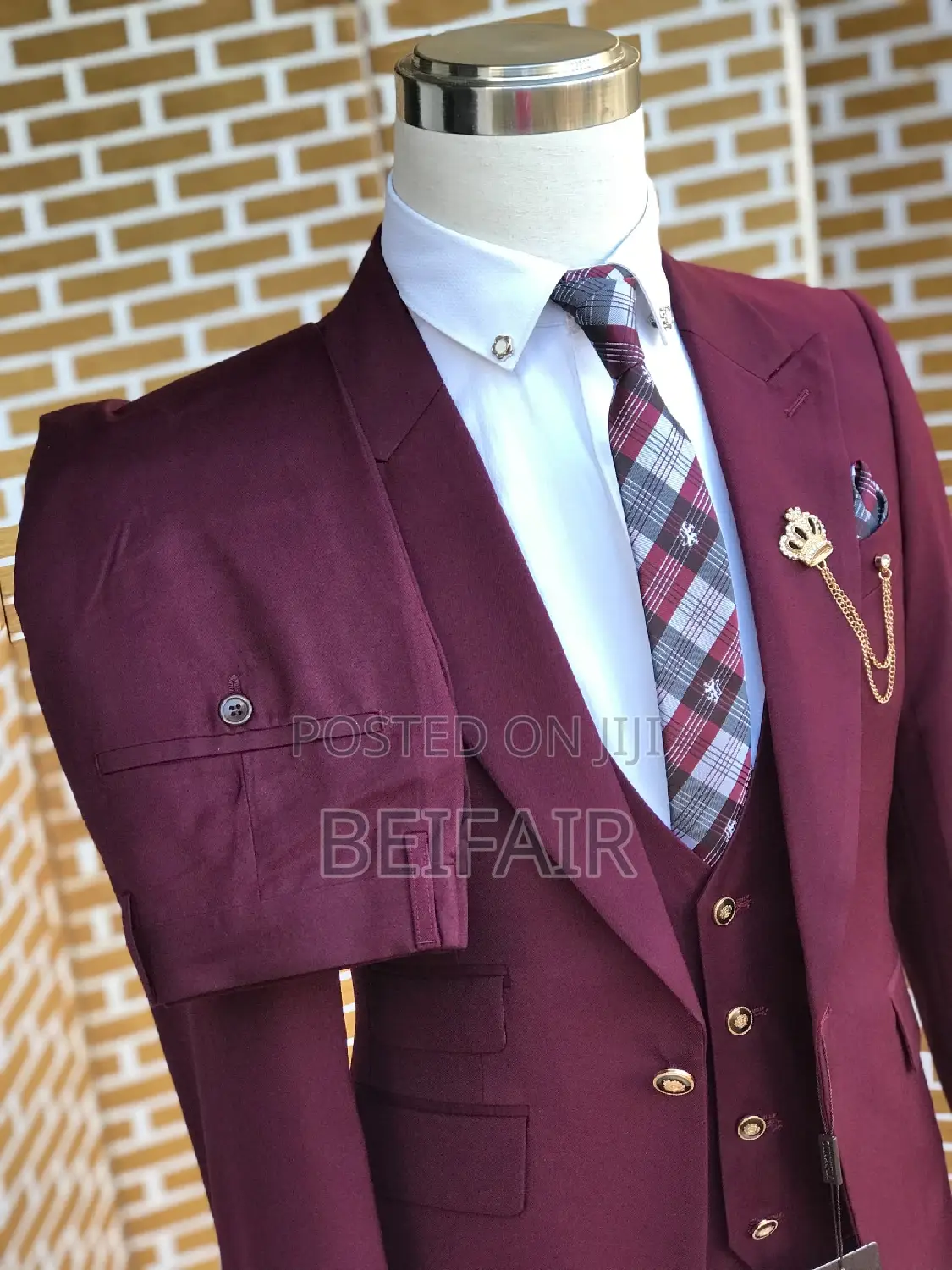 Suti Za Kiume | Men's Suits | Maroon