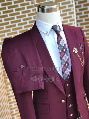 Suti Za Kiume | Men's Suits | Maroon