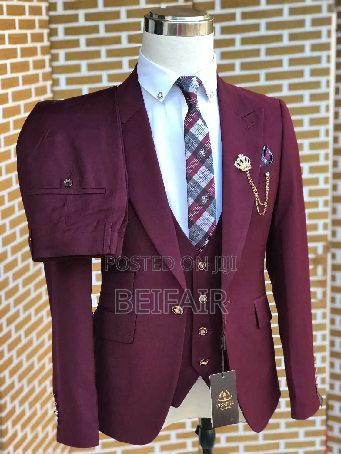 Suti Za Kiume | Men's Suits | Maroon